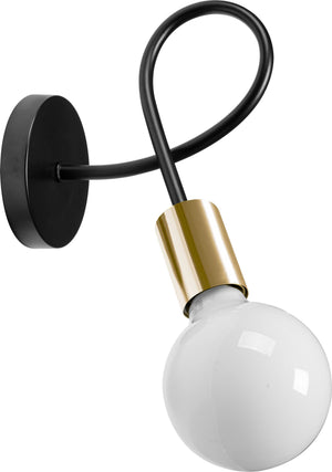 Lampada Da Muro Metallico Loft Paradise Gold APP516-1W