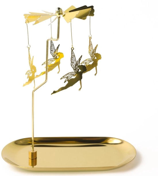 Sostegno per candela a rotazione automatica - decorazione per tavola di Natale - design lussuoso