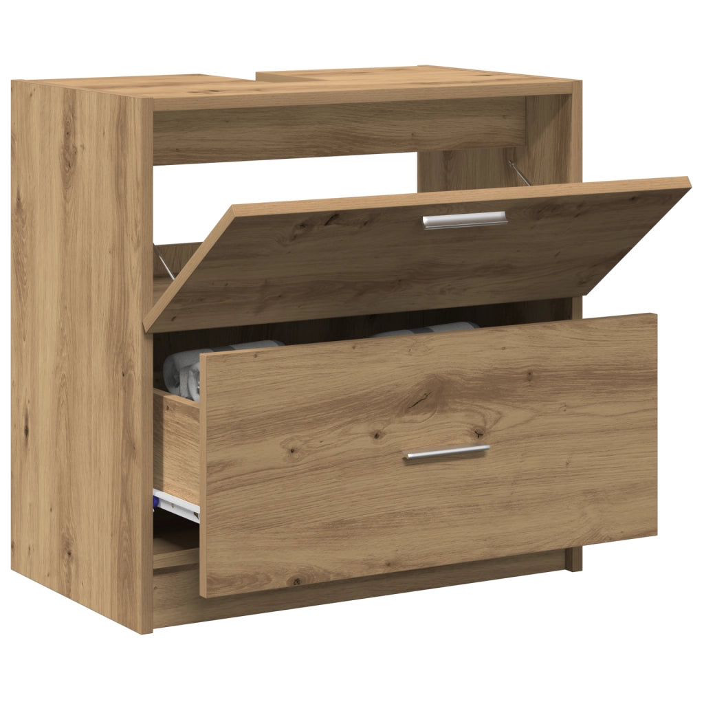Mobile lavabo Rovere artigianale 59x37x59 cm Legno ingegnerizzato