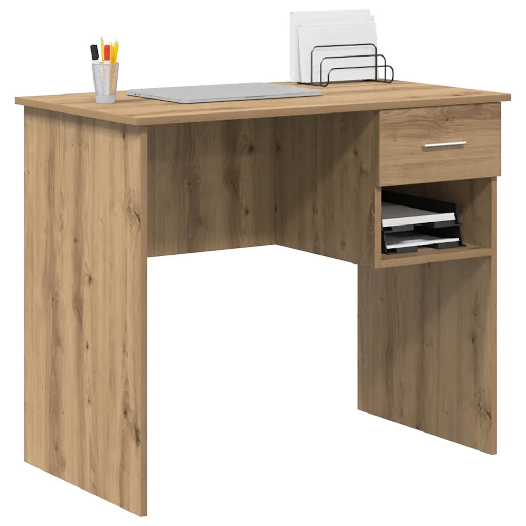 Scrivania Rovere artigianale 90 x 49 x 75 cm Legno multistrato 869273