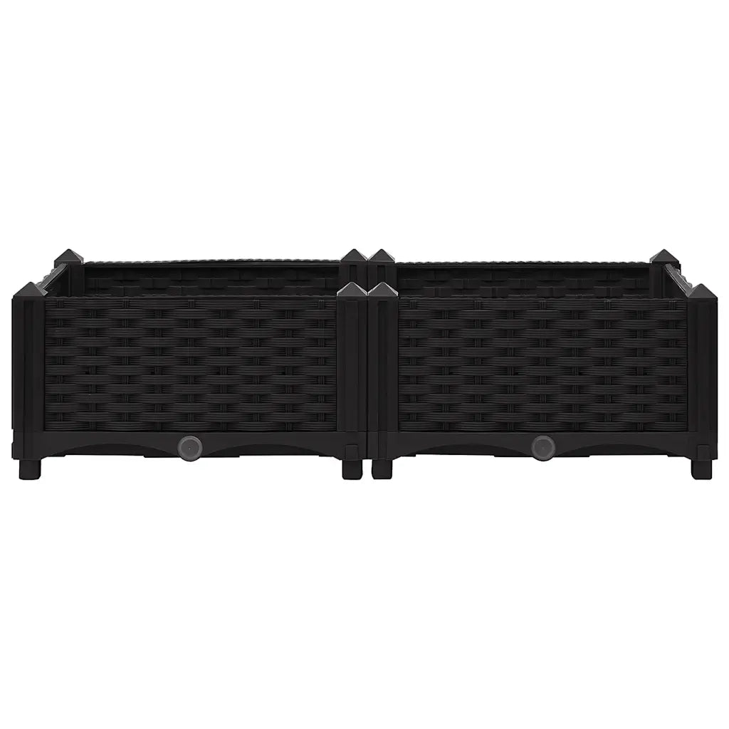 Fioriera Rialzata 80x40x23 cm in Polipropilene 316527