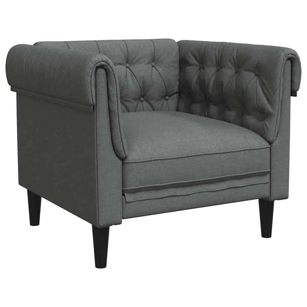 Divano Grigio scuro 78,5 x 74,5 x 74,5 cm Poliestere 42013005
