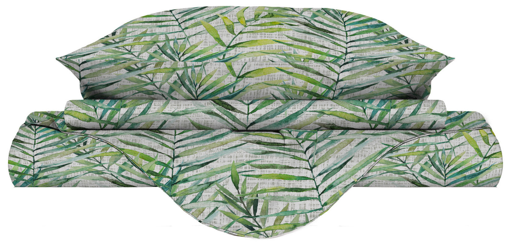 Copripiumino Matrimonale con Federe Stampato in Microfibra Honolulu