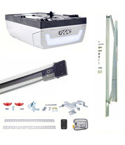 KIT FAAC D600 DOLPHIN AUTOMAZIONE PORTE BASCULANTI CONTRAPPESI 24V + GUIDA 2.6M