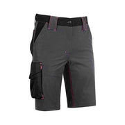 U-Power WFU196GF Mercury Lady Bermuda da Lavoro Donna Stretch Idrorepellente 86% Nylon 14% Spandex colore Grigio Fucsia