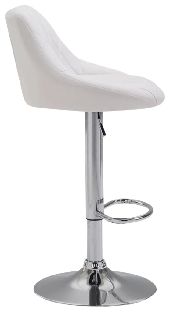 Set 2 sgabelli LAZIO in similpelle bianco