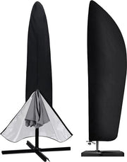 Ossidiana impermeabile 210D con chiusura a strisce grande 2-27 m - Resistente ai raggi UV - Con chiusura a strisce - Per ombrellone da giardino esterno.