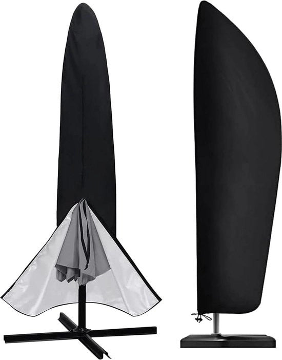 Ossidiana impermeabile 210D con chiusura a strisce grande 2-27 m - Resistente ai raggi UV - Con chiusura a strisce - Per ombrellone da giardino esterno.