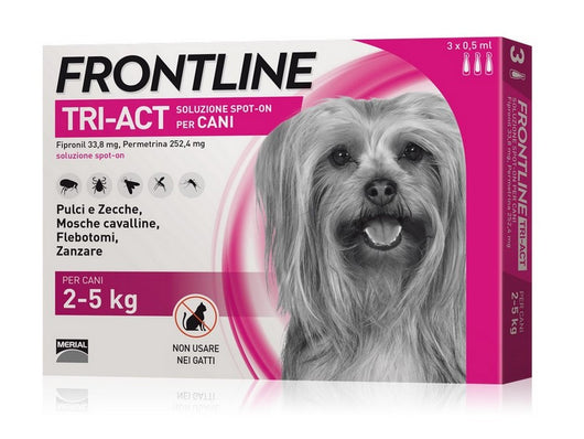 antiparassitario tri-act per cani 2¸5 kg. (cf. 3 pipette) cod:ferx.vit37102