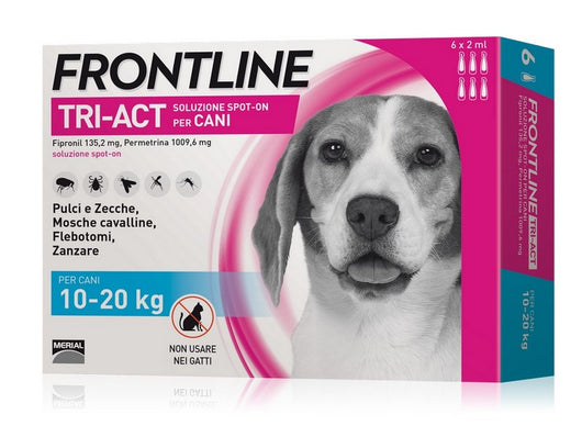 antiparassitario tri-act per cani 10¸20 kg. (cf. 6 pipette) cod:ferx.vit42206