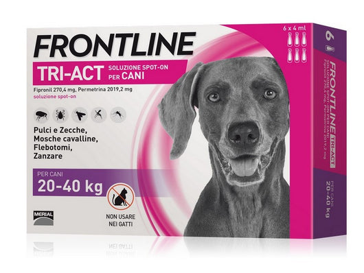 antiparassitario tri-act per cani 20¸40 kg. (cf. 6 pipette) cod:ferx.vit42207