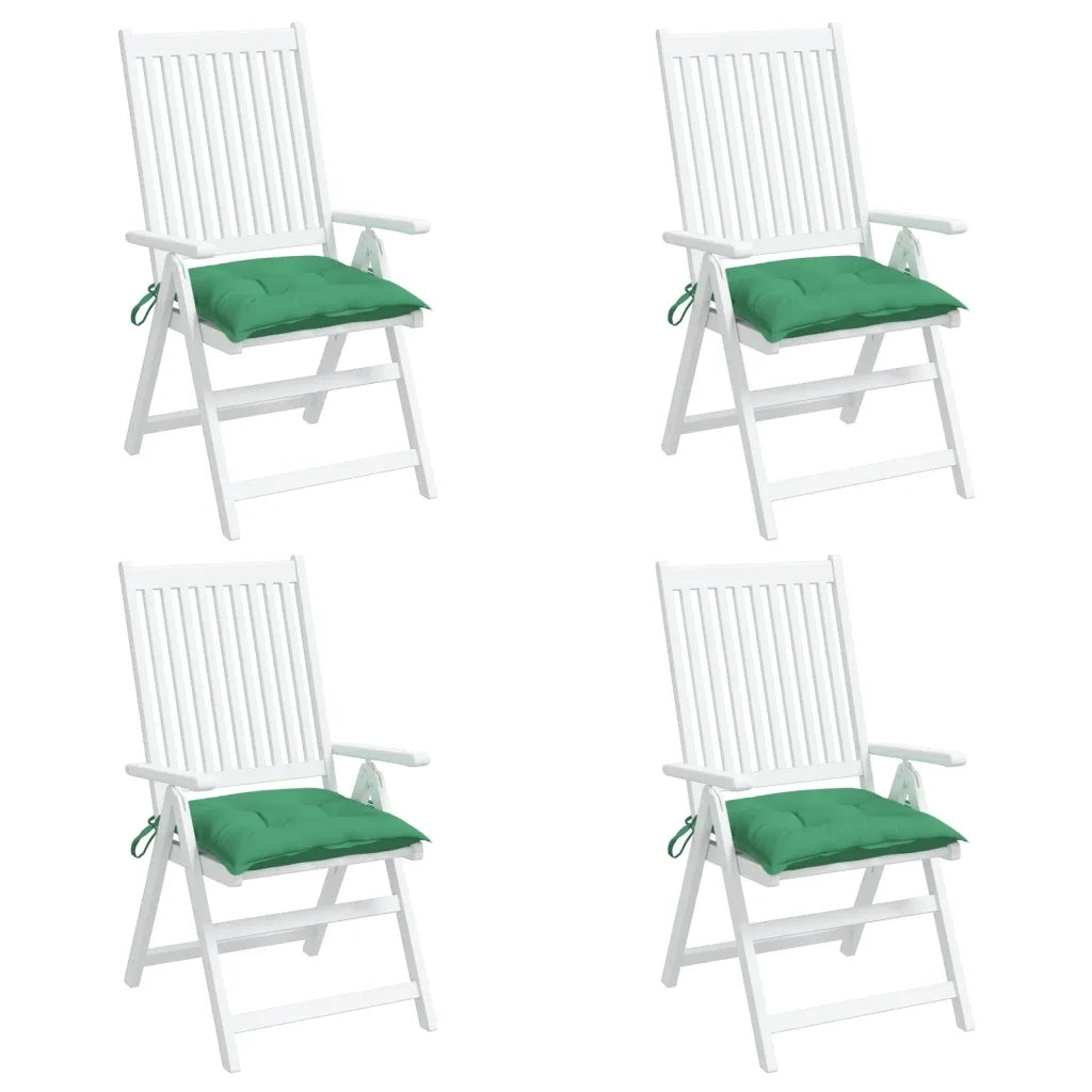 Cuscini per Sedia 4 pz Verdi 50x50x7 cm Tessuto Oxford 314912