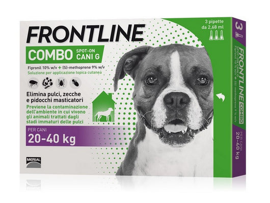 antiparassitario combo per cani 20¸40 kg. (cf. 3 pipette) cod:ferx.vit33699