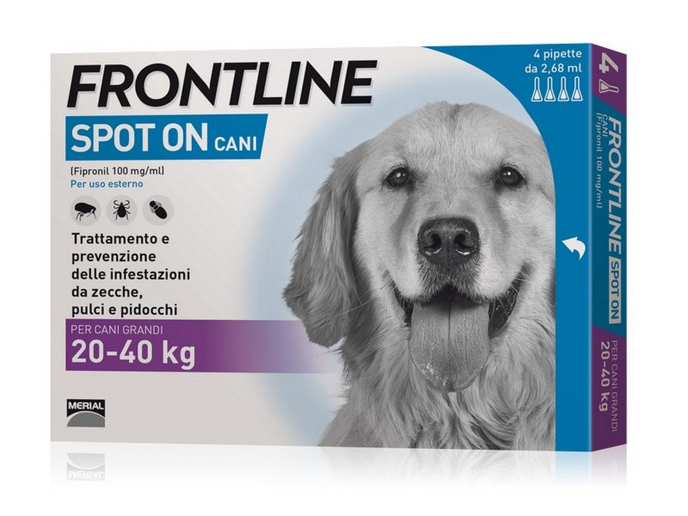 antiparassitario spot on per cani 20¸40 kg. (cf. 4 pipette) cod:ferx.vit33715