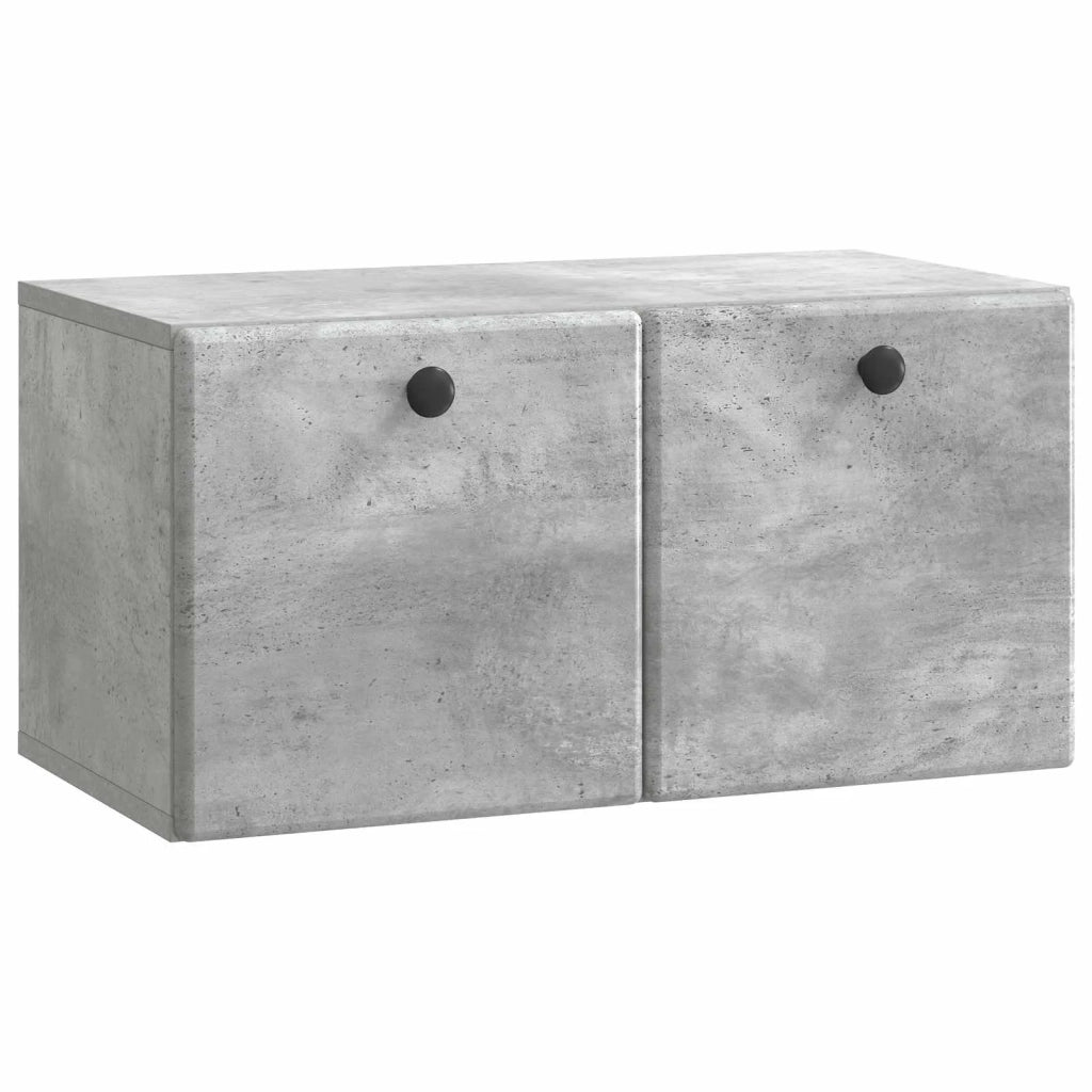 Mobile Porta TV da Muro 59,5 x 31 x 30 cm Grigio Cemento 899218