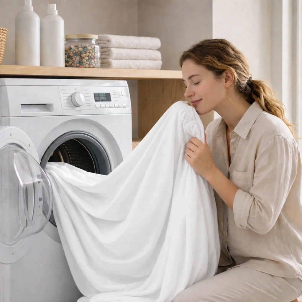 Set Lenzuola Letto Una Piazza e Mezza in Puro Cotone | Completo Letto 1 Piazza e Mezza | Lenzuolo con angoli, Lenzuolo Piano e 1 Federa | Lenzuola in Cotone con Balza a Righe Celeste