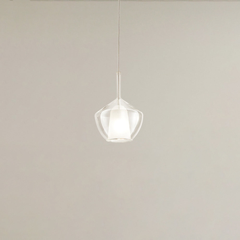 Vetro Borosilicato Contemporaneo Rain Trasparente D20 Senza Rosone