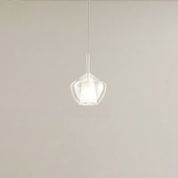 Vetro Borosilicato Contemporaneo Rain Trasparente D20 Senza Rosone