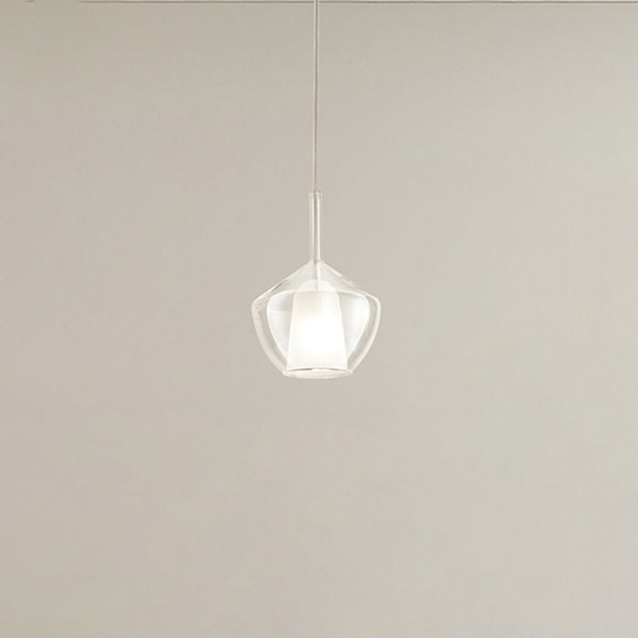 Vetro Borosilicato Contemporaneo Rain Trasparente D20 Senza Rosone