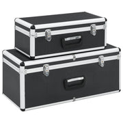 Valigette 2 pz in Alluminio Nero  cod mxl 23832