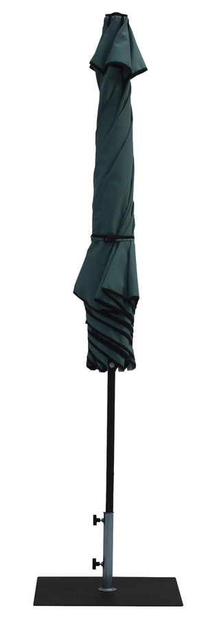 Ombrellone da Giardino Ø3 m Palo Ø38 mm in Alluminio Tessuto Dralon Acrilico Border Aguademar