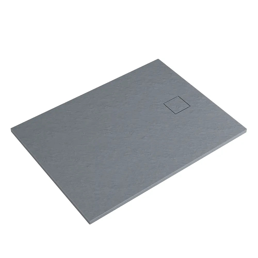 Piatto doccia 80x100 cm colore grigio effetto pietra | Samos