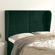 Testiera ad Orecchio Verde Scuro 147x23x118/128cm in Velluto 3118147