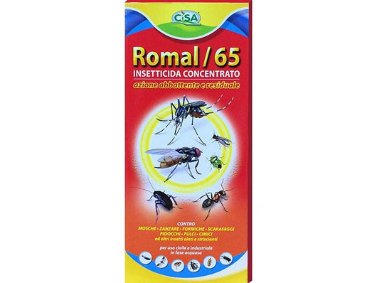 insetticida multinsetto concentrato romal/65 ml. 250 cod:ferx.vit45767