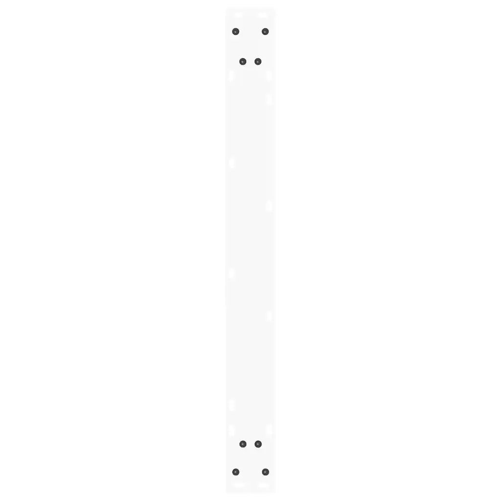 Gambe per tavolo da pranzo a forma di V 3 pz bianche 80x(72-73,3) cm in acciaio