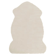 Moderna Pelliccia Sintetica di Coniglio Morbida 60 x 90 cm Color Beige