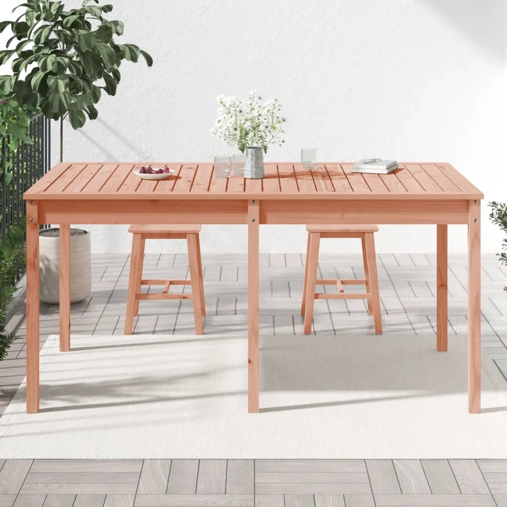 Tavolo da Giardino | Tavolino da esterno 159,5x82,5x76cm in Legno Massello di Douglas