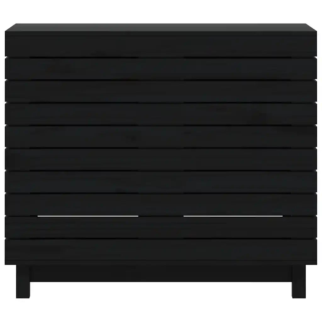 Cesto per Bucato 88,5x44x76 cm Legno Massello Pino