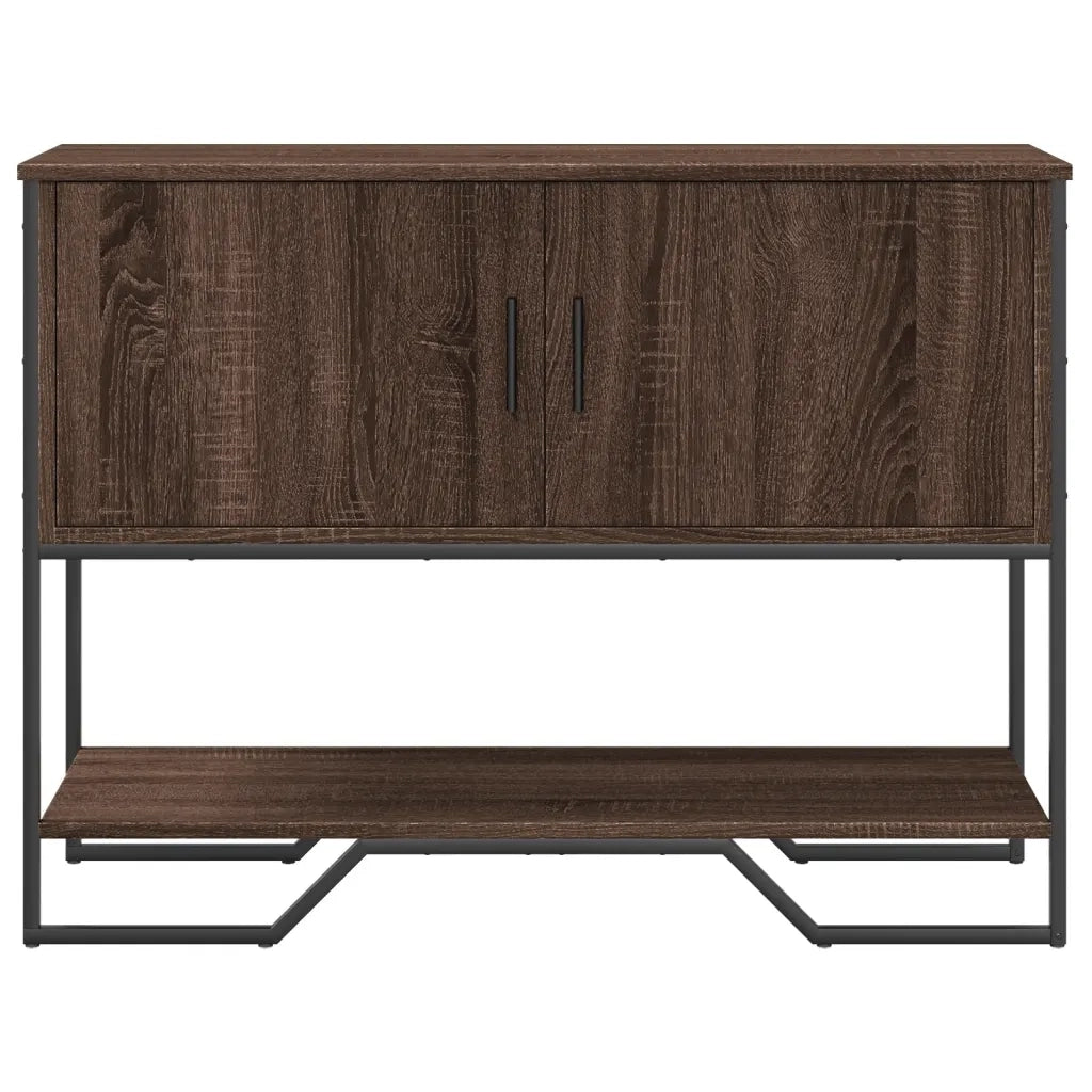Tavolo Consolle Rovere Marrone 100x35x74,5 cm in Truciolato