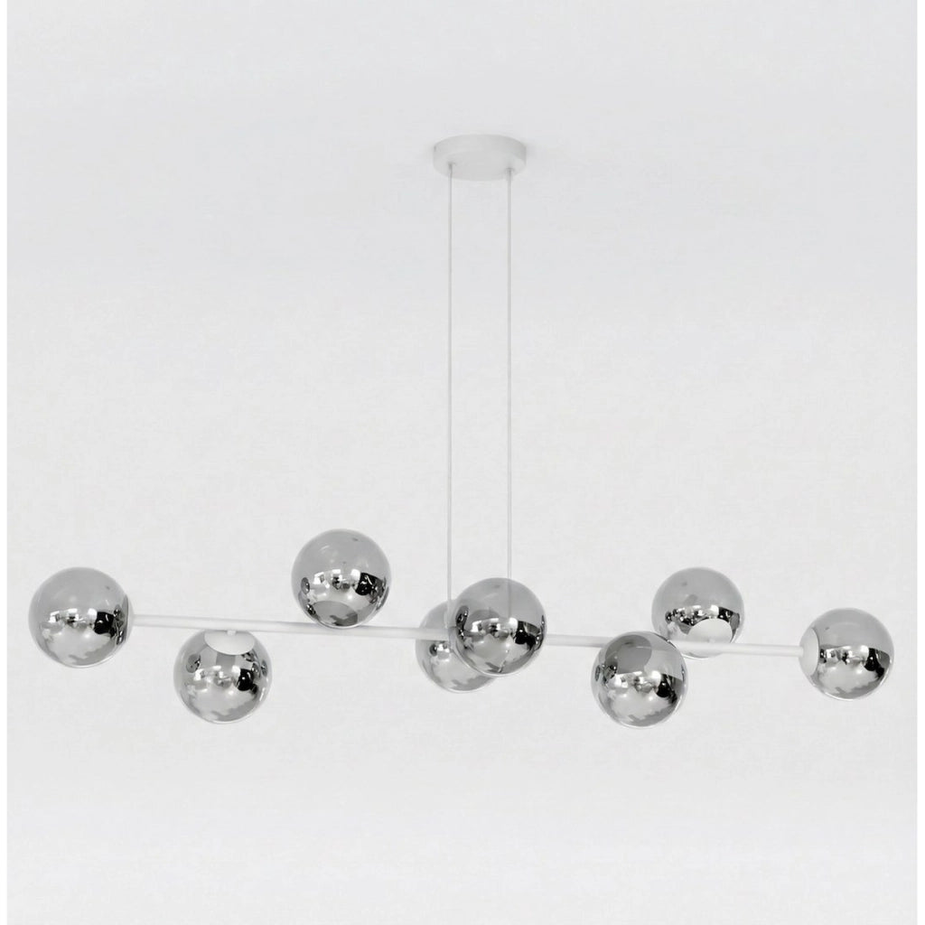 Lampada a sospensione Magnus in acciaio grigio grafite