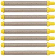 Filtro a maglie 100 - Pacco da 8 pezzi - Acciaio inossidabile - Materiale plastico - Adatto per macchine di aspersione senza aria - Lunghezza 102 mm - Filtro a maglie per aspirazione