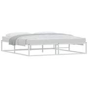 Letto matrimoniale | Letto per adulti | Giroletto senza Materasso Bianco 180x200 cm Metallo