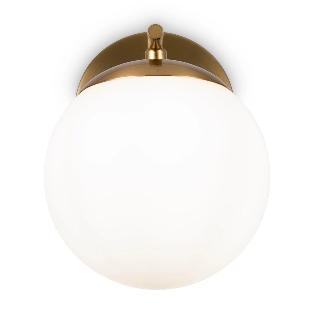 Applique Maytoni Marble MOD187WL-01BS ottone sfera bianca