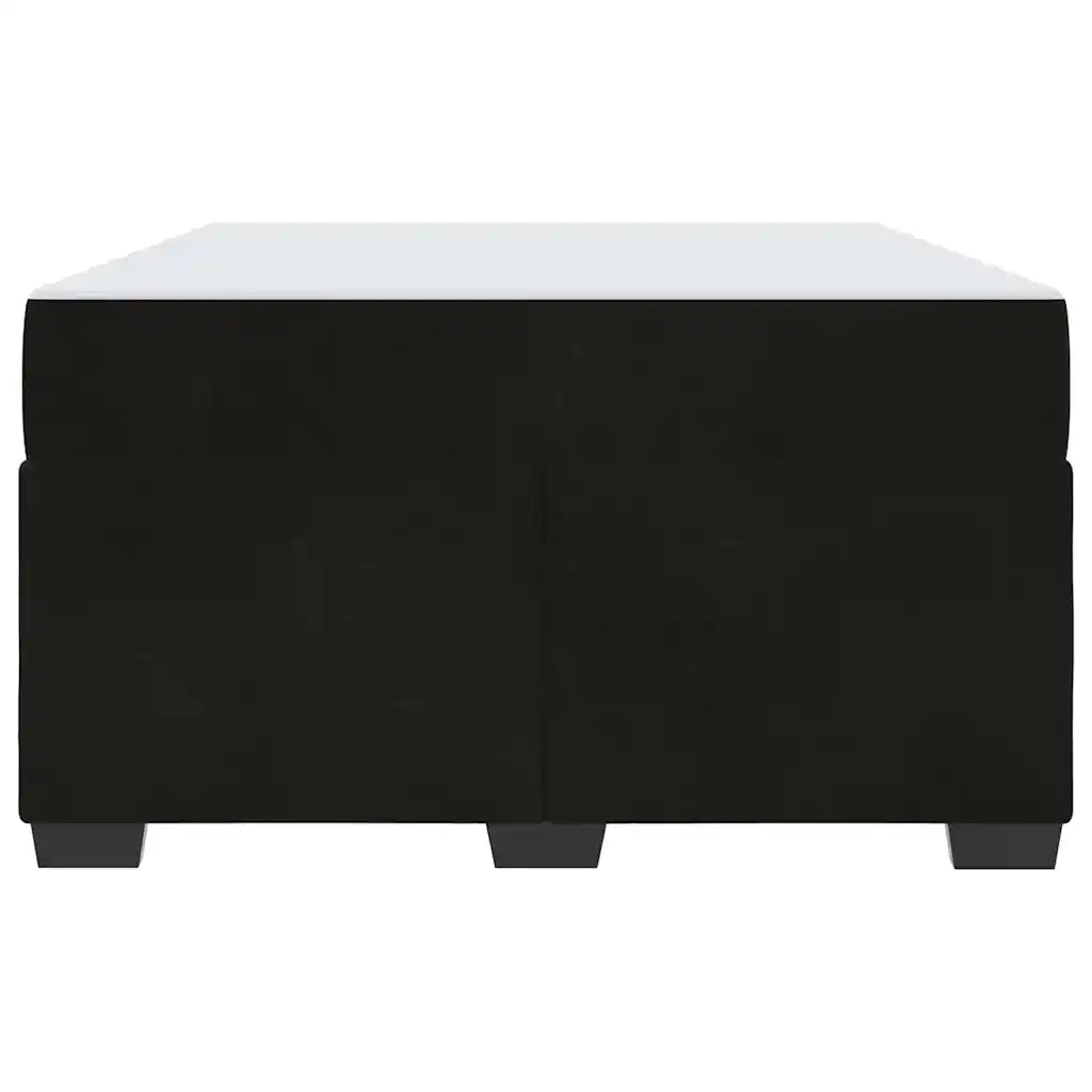 vidaXL Struttura letto con materasso Nero 120 x 190 cm Velluto