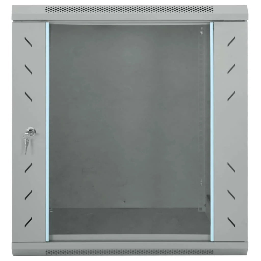 Armadio di rete a parete dal design industriale per ufficio 60 x 45 x 65 cm acciaio grigio 02_0059071