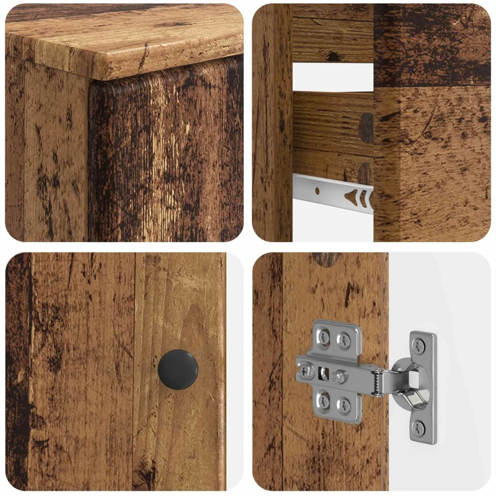 Set di armadietti da bagno in 3 pezzi BREDA Legno antico 3417808