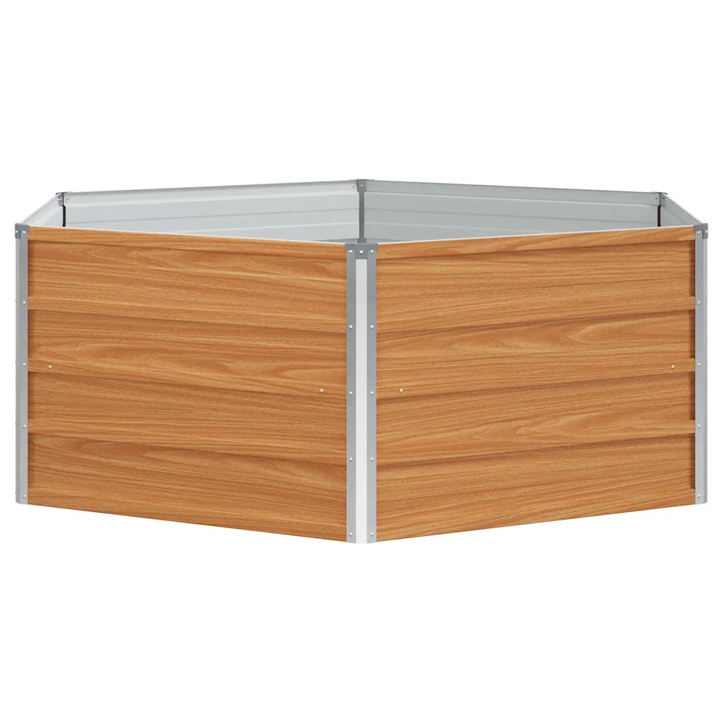Letto rialzato da giardino Aspetto legno 129 x 129 x 45 cm 42017321