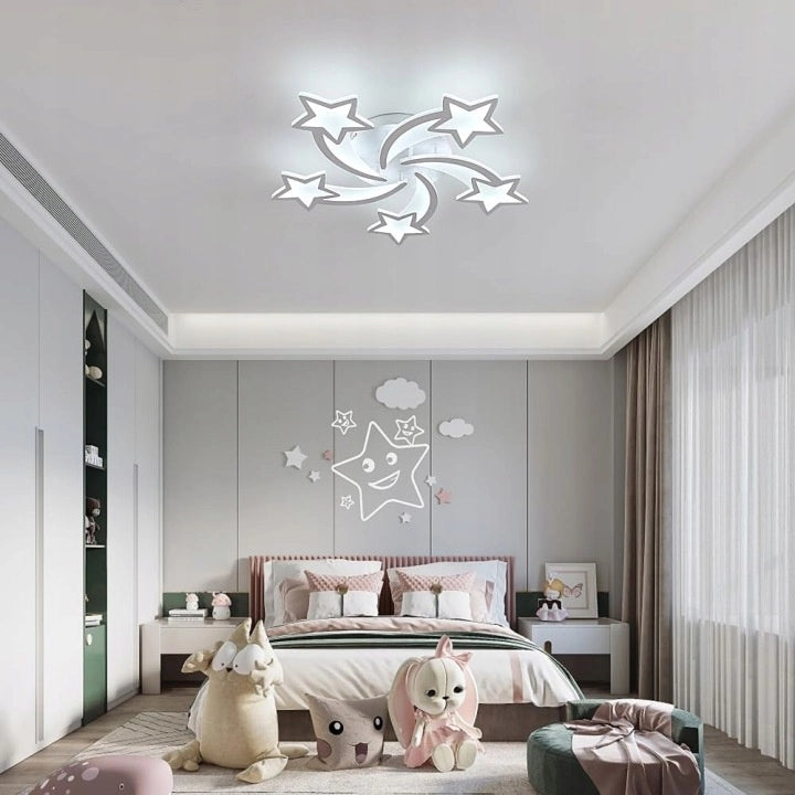 Plafoniera LED Stelle Bianca 140W con Telecomando Vargo