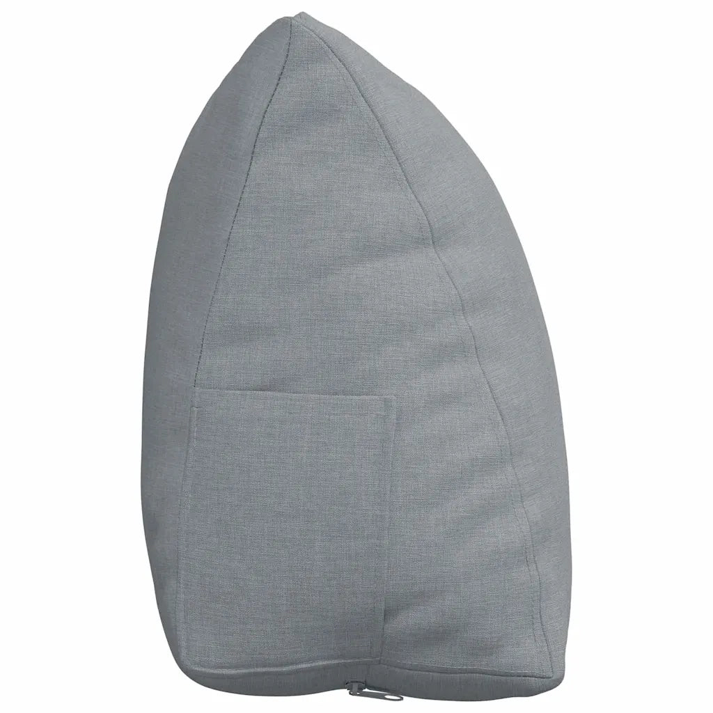 Cuscino per Schiena Grigio chiaro 45 x 20 x 35 cm Tessuto