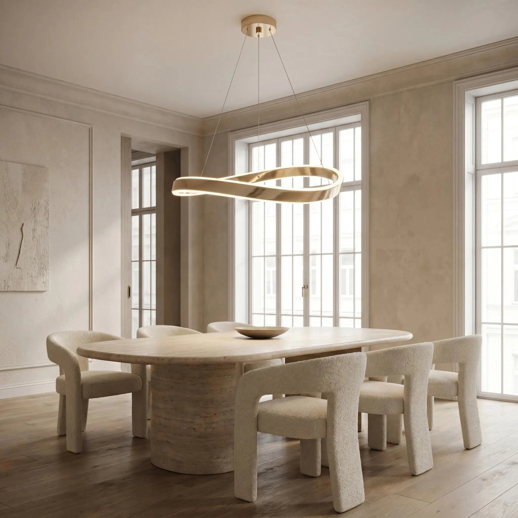 Lampada A Sospensione Da Soffitto Swe068-cp 80cm Gold
