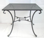 TAVOLO IN FERRO BATTUTO QUADRATO 90X90H76 TAVOLI ARREDO GIARDINO ESTERNO