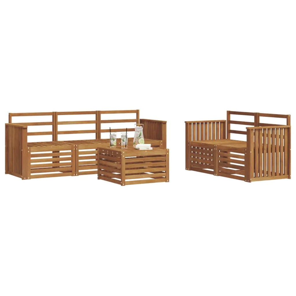 Set divani Legno di Acacia Massello