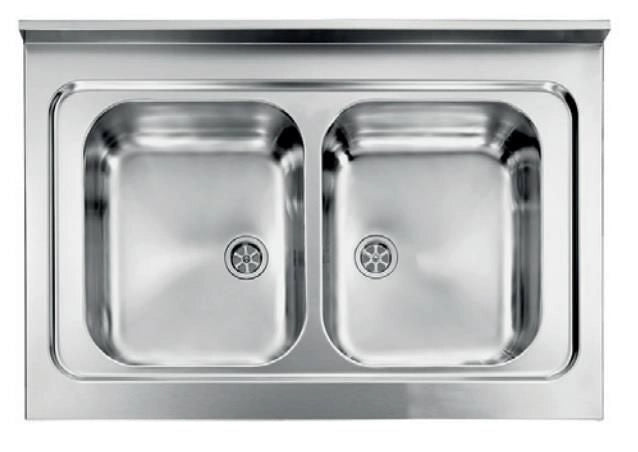 CM Rossana 90x60 2V Lavello ad incasso Rettangolare Acciaio inossidabile