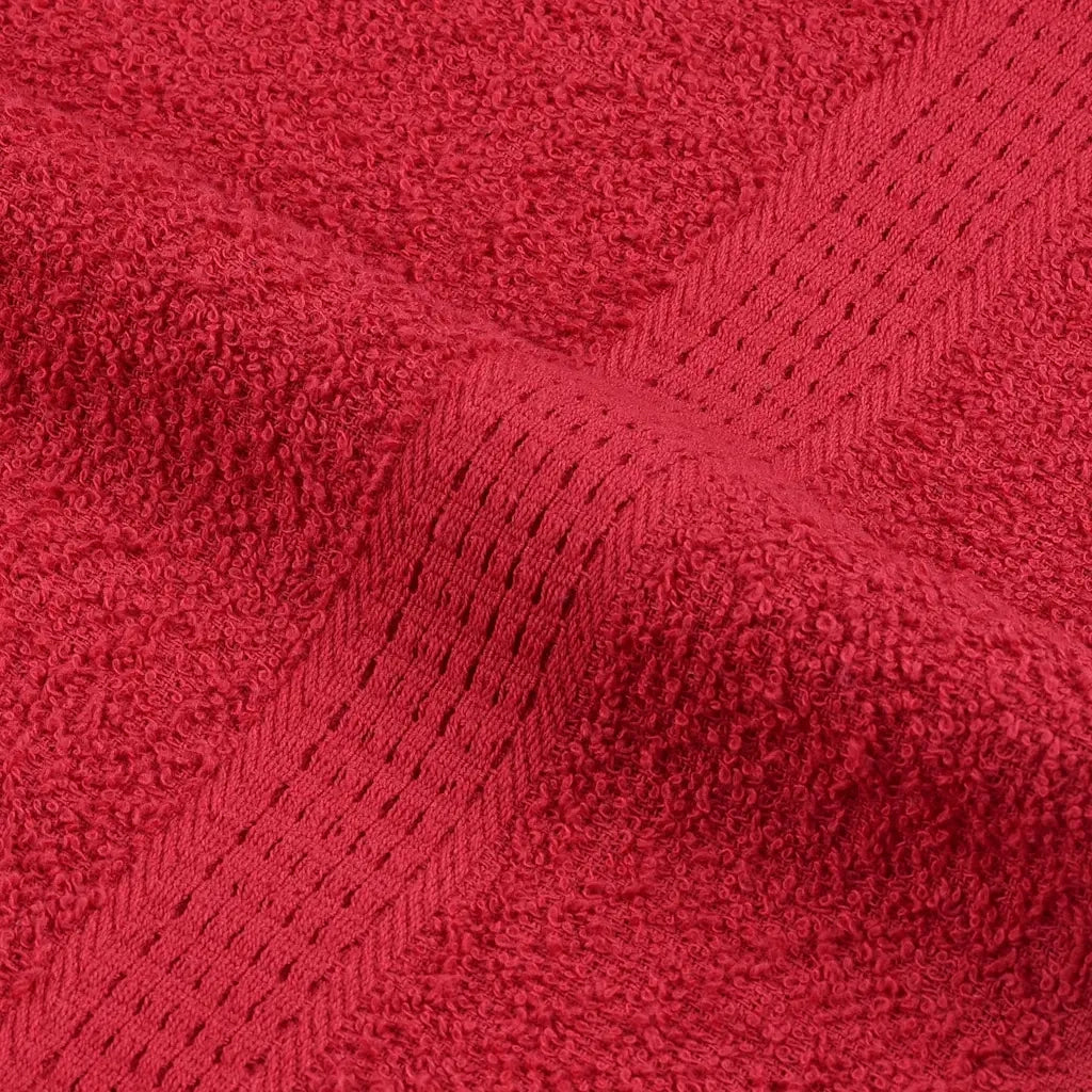 vidaXL Asciugamani Ospiti 4 pz Rossi 30x50 cm 360 g/m² 100% Cotone