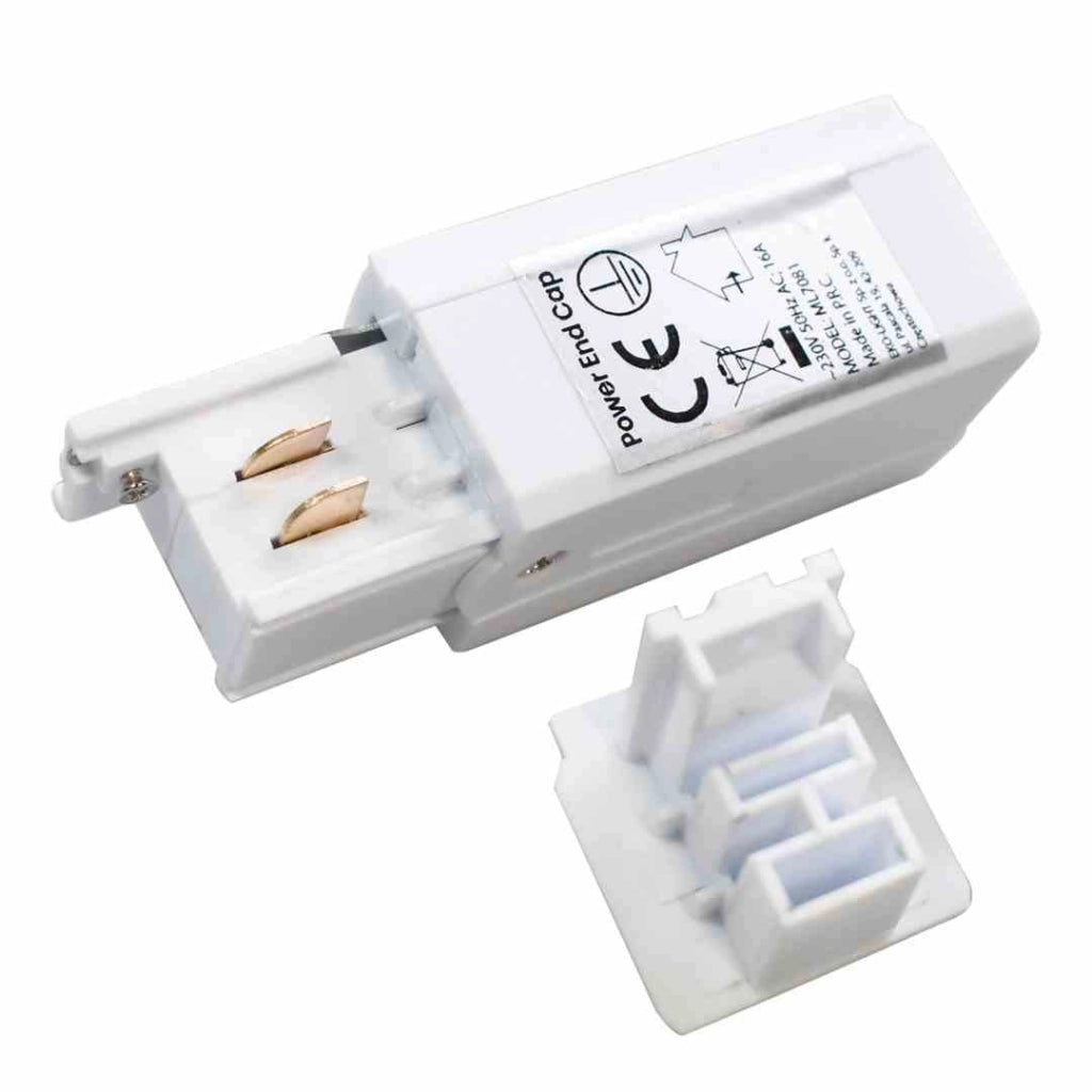 Alimentatore per binario Track Light ML7081 bianco 230V Milagro