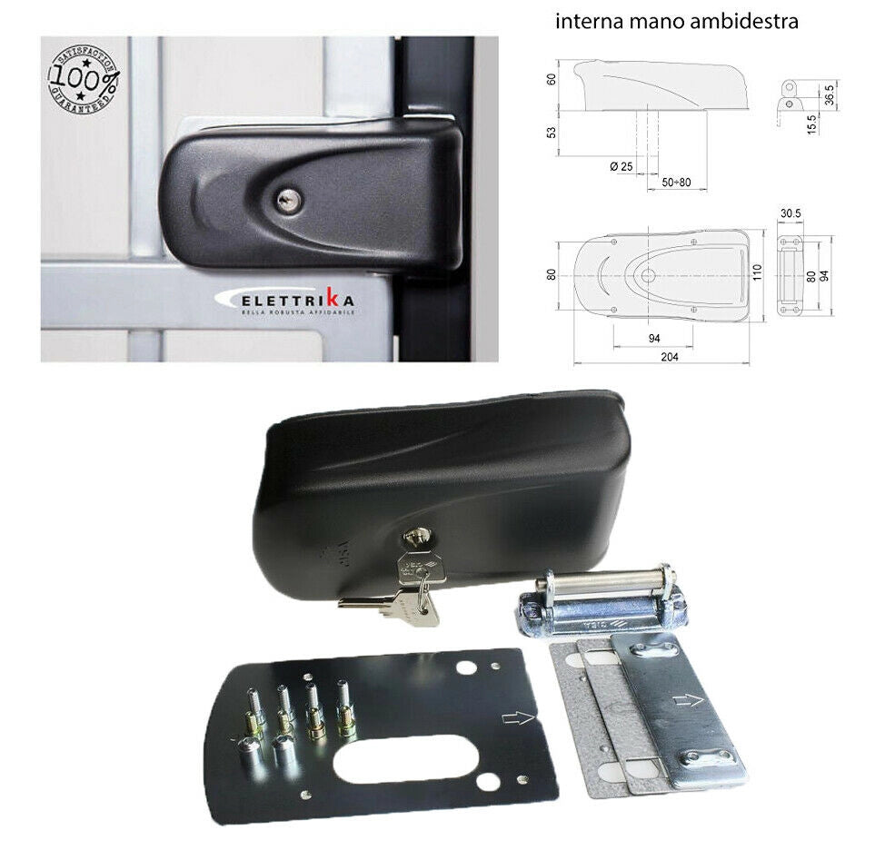 ELETTROSERRATURA ELETTRO SERRATURA CANCELLO CANCELLI ANTE BATTENTI BATTENTE CISA